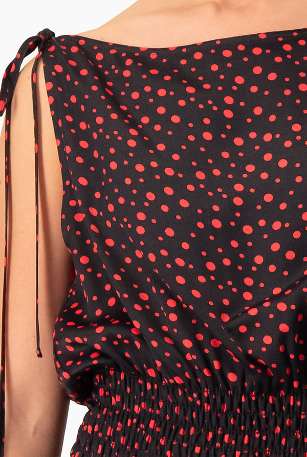 Blusa Ivonne con lazo en hombros