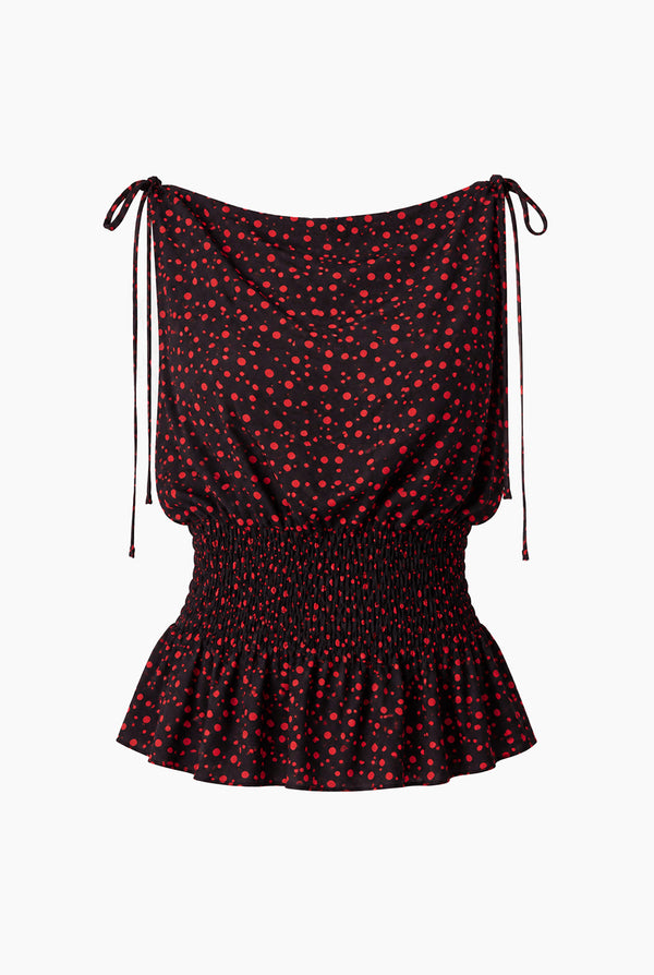 Blusa Ivonne con lazo en hombros