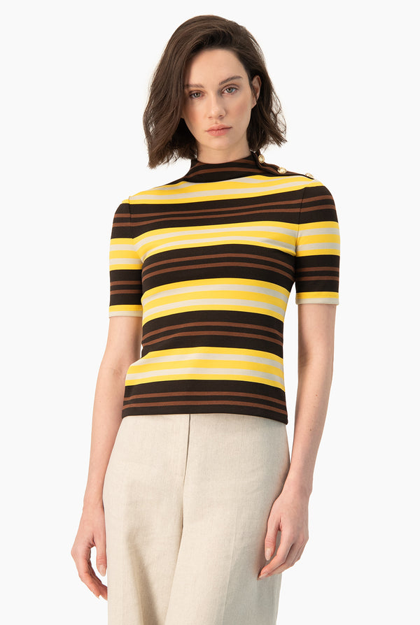Blusa Ivonne con botones en hombro