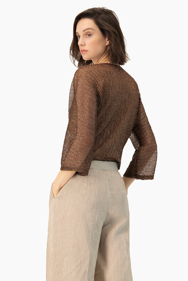 Blusa tejida Ivonne con escote V