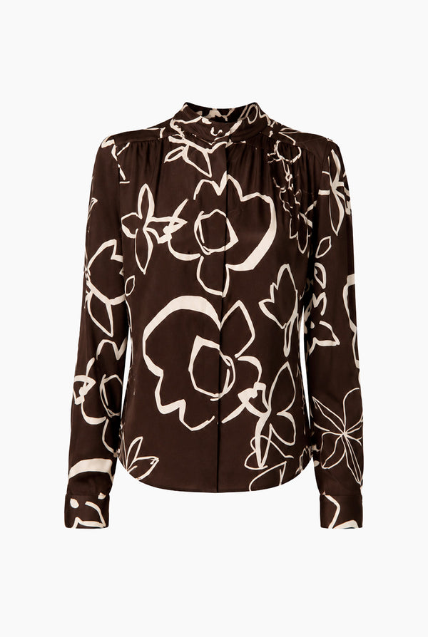 Blusa Ivonne cuello tipo mao