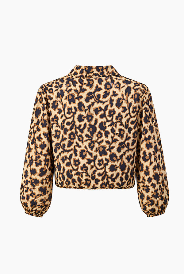 Blusa estampada Ivonne cuello alto