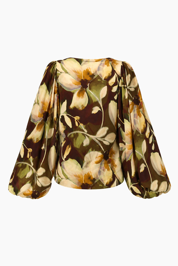 Blusa Ivonne manga amplia larga