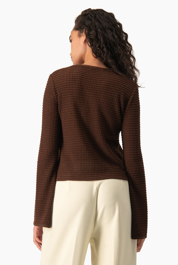 Blusa tejida Ivonne manga campana