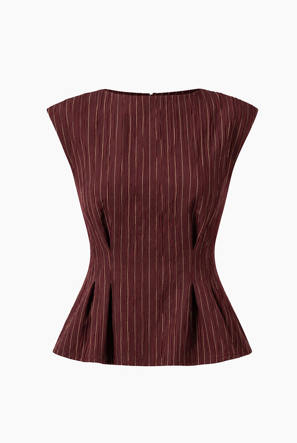 Blusa Ivonne peplum de rayas