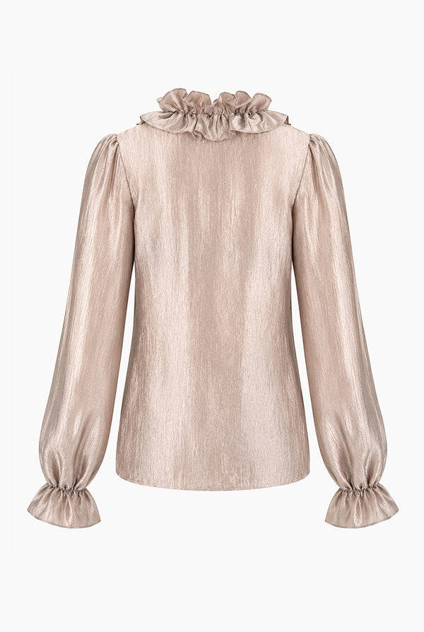 Blusa Ivonne con volantes en escote