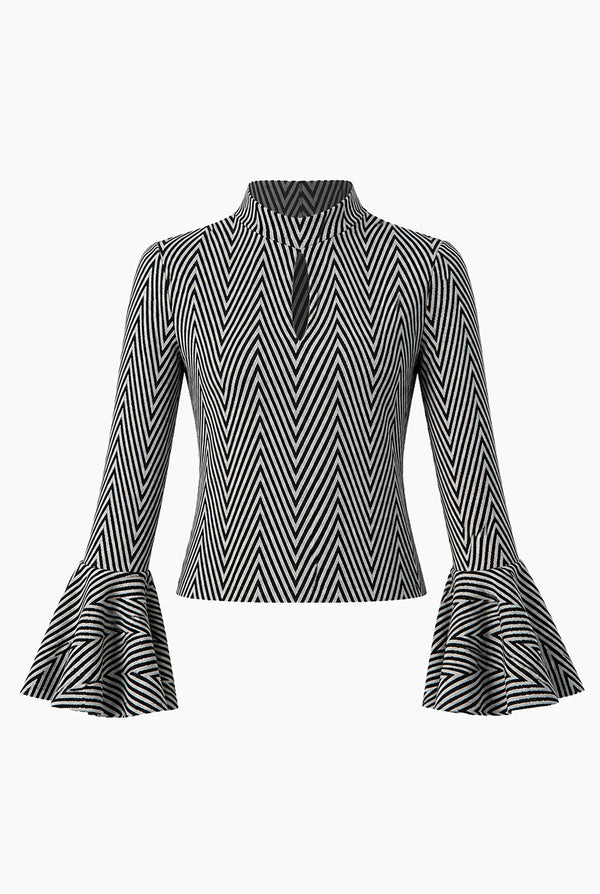Blusa Ivonne manga acampanada