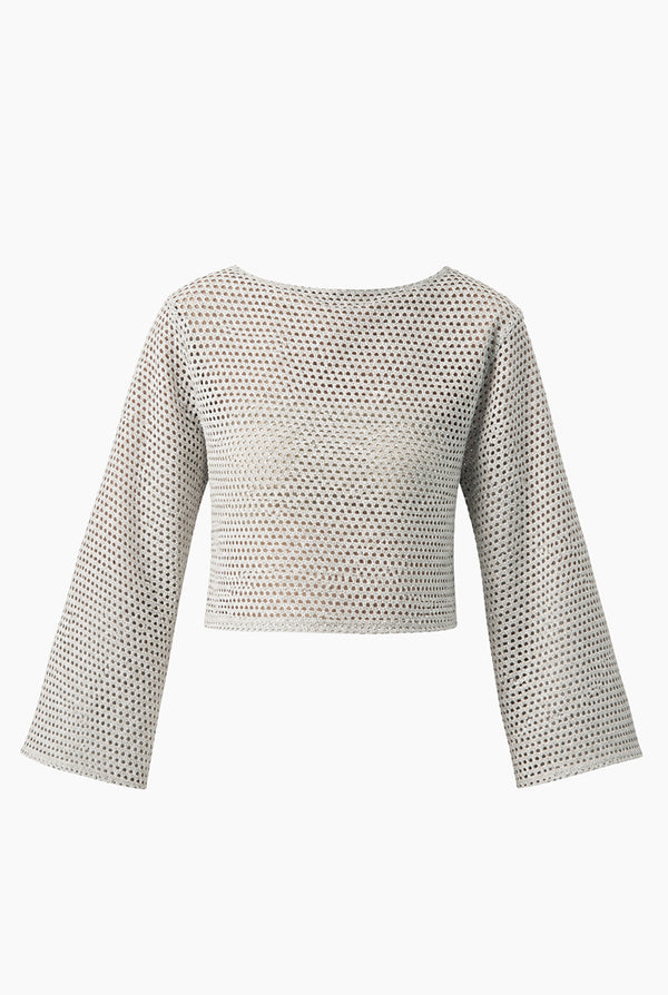 Blusa Ivonne corta de manga larga