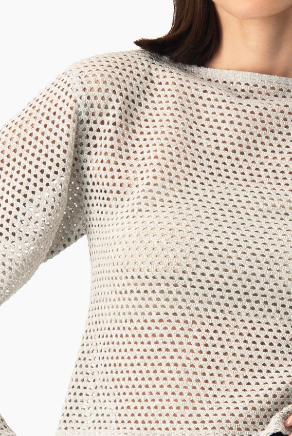 Blusa Ivonne corta de manga larga