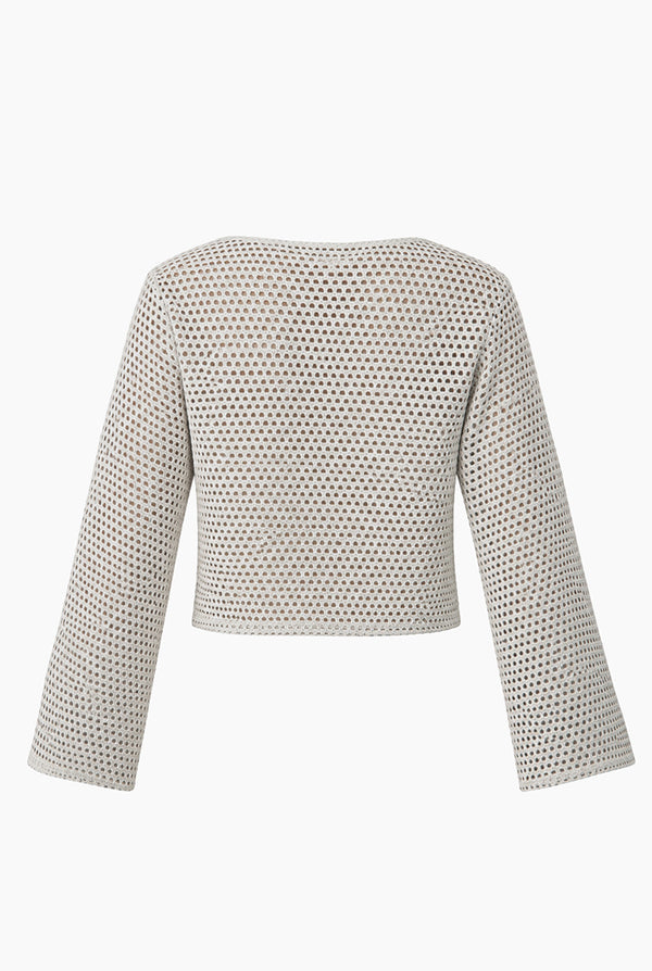 Blusa Ivonne corta de manga larga