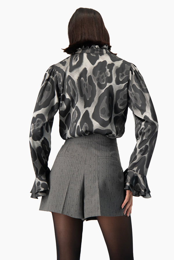 Blusa Ivonne manga larga volantes