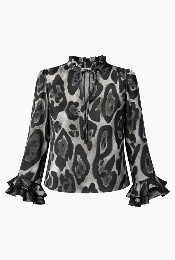 Blusa Ivonne manga larga volantes