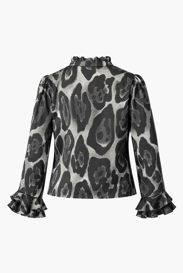 Blusa Ivonne manga larga volantes