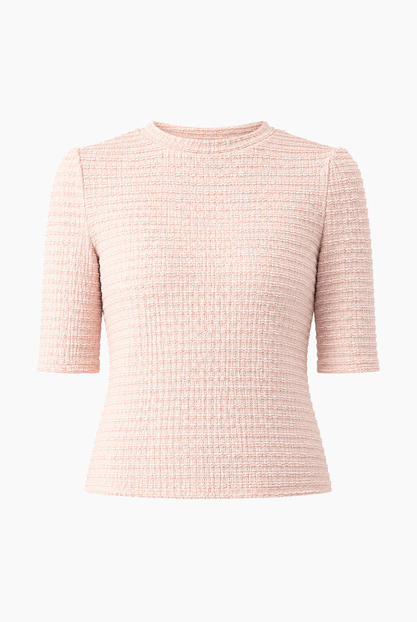Blusa Ivonne rosa cuello redondo