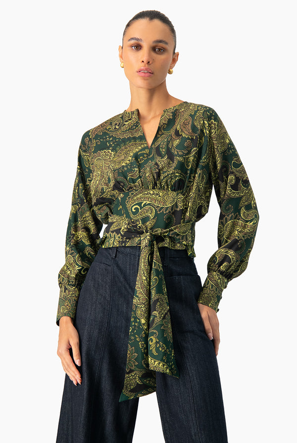 Blusa con amarre Ivonne