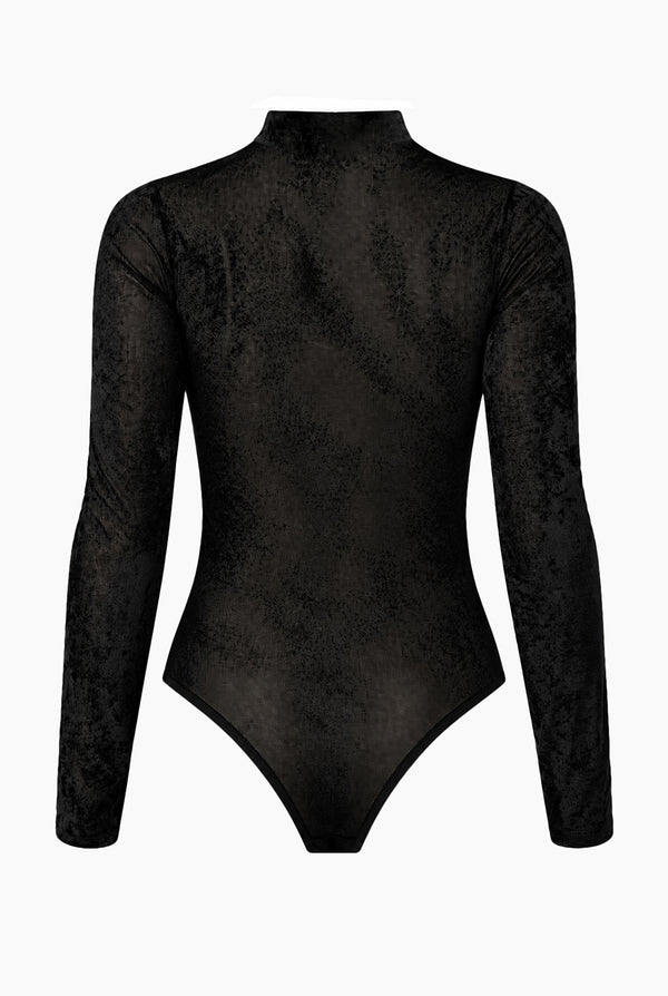 Body negro de manga larga Ivonne
