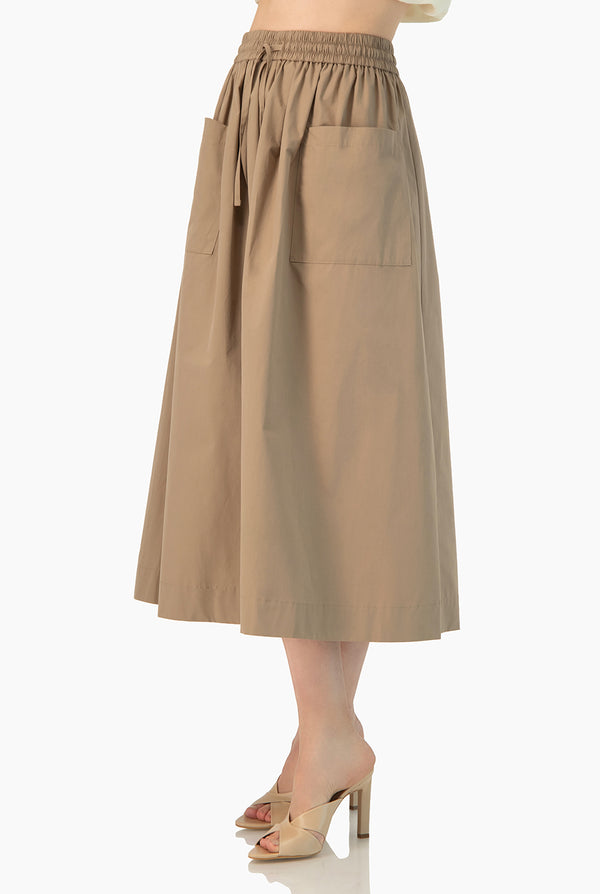 Falda Poplin Bolsillos