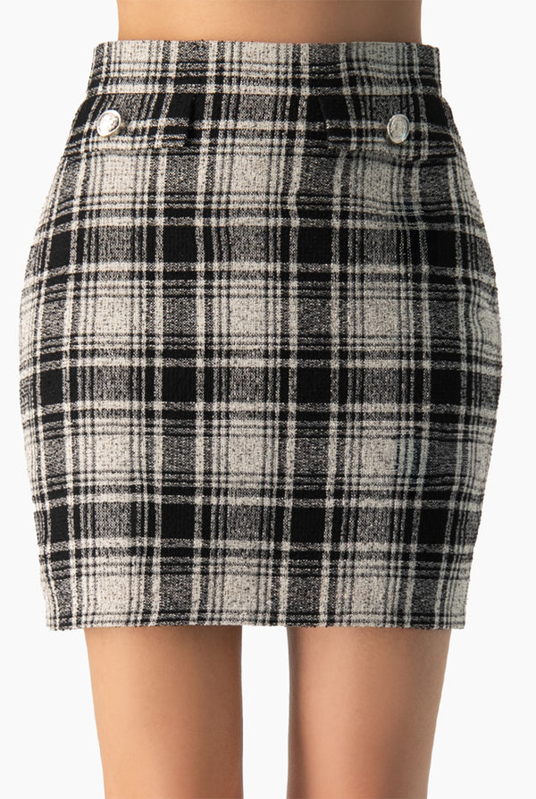 Falda con cierre trasero