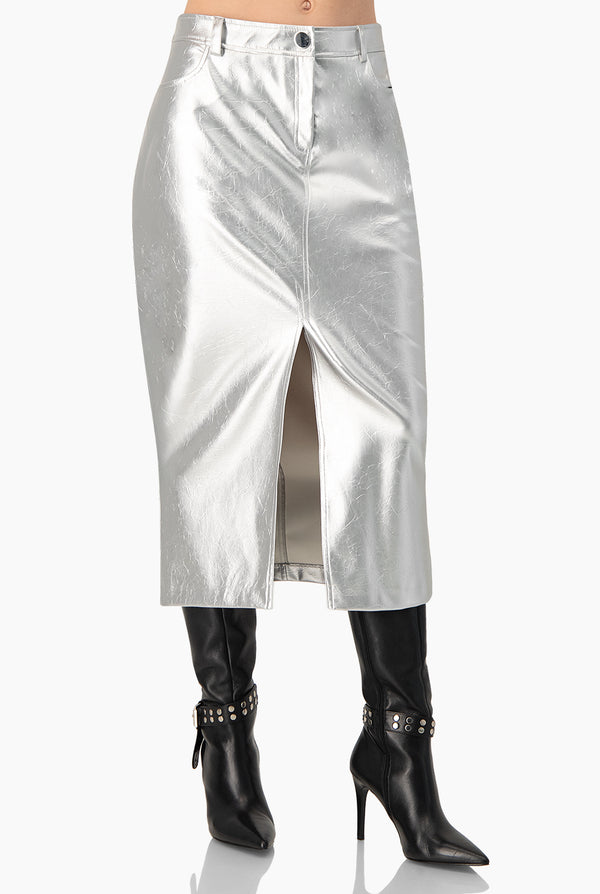 Falda larga con bolsillos