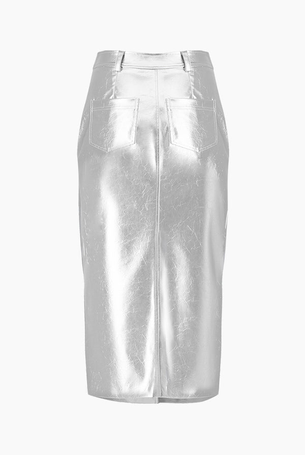 Falda larga con bolsillos