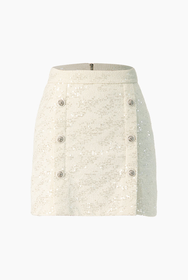 Falda corta con botones