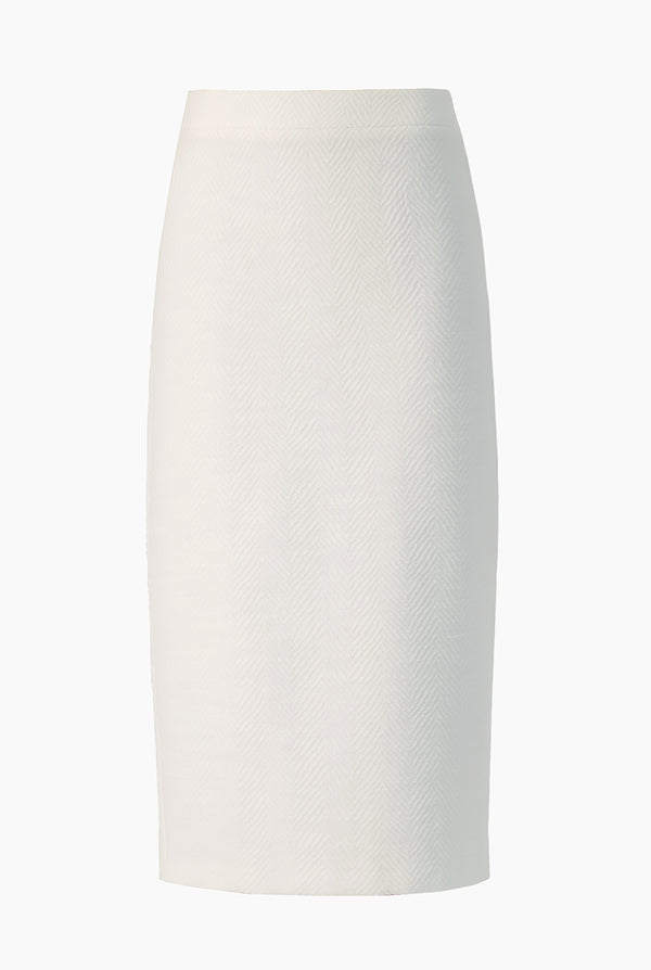 Falda midi blanca