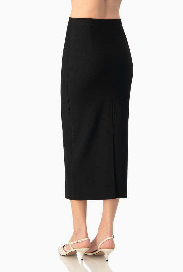 Falda midi negra