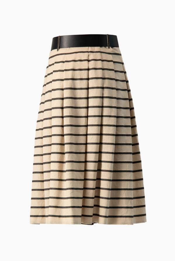 Falda Ivonne midi con cinturon
