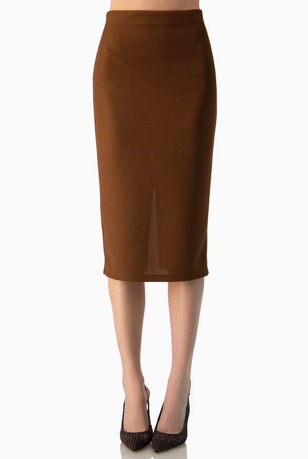 Falda Ivonne midi cafe