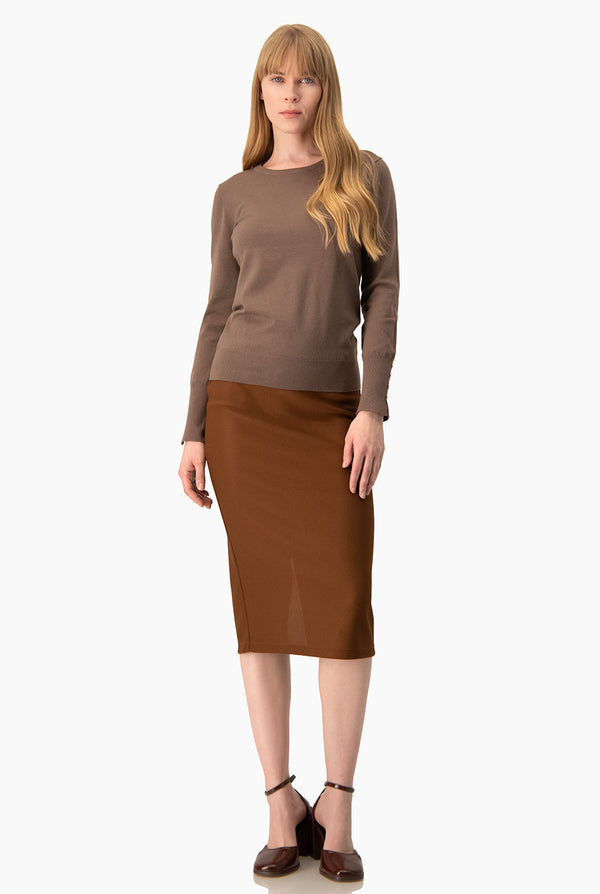 Falda Ivonne midi cafe