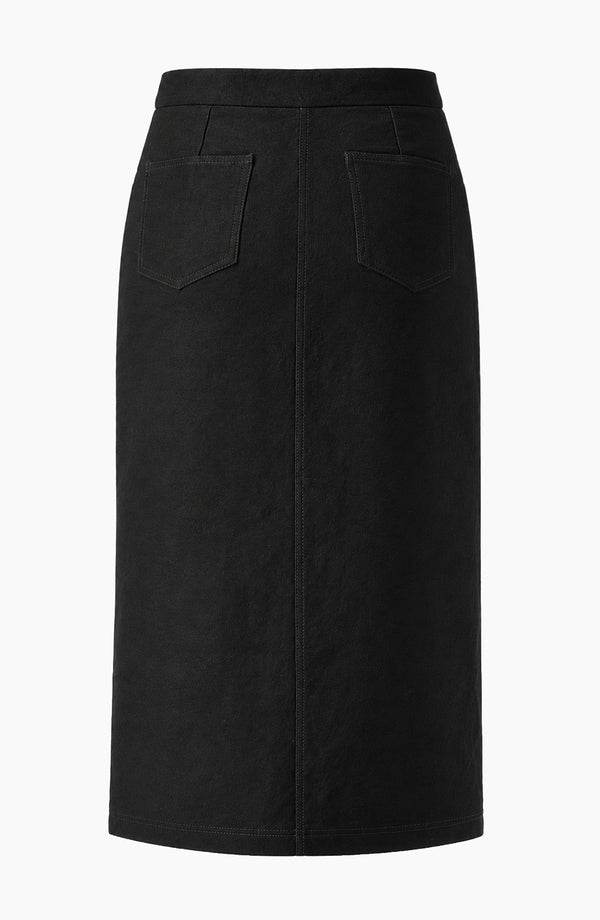 Falda midi Ivonne negra