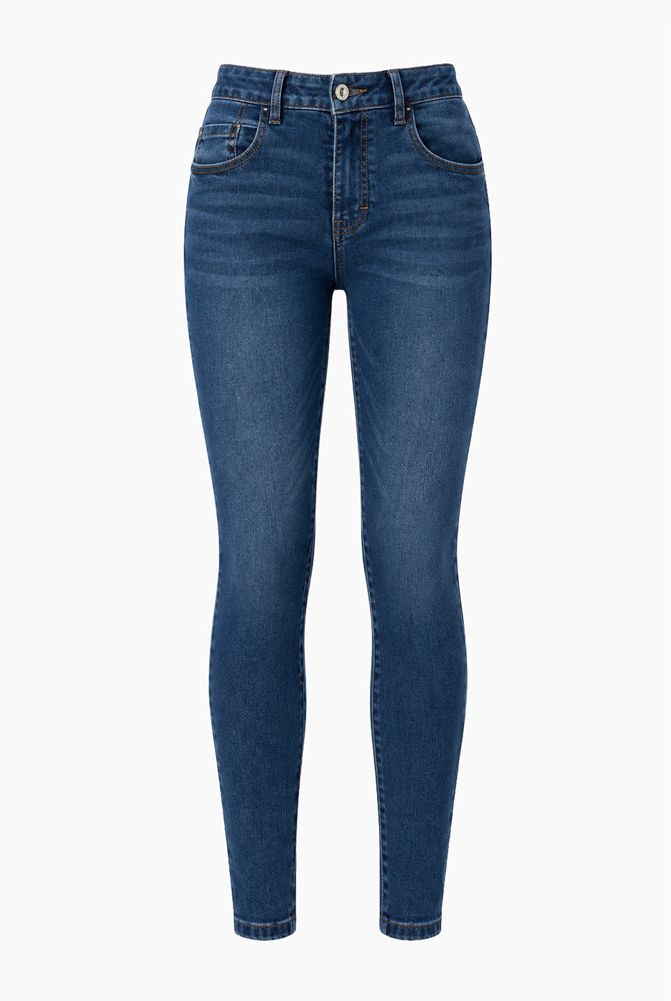 Jeans corte skinny con bolsillos