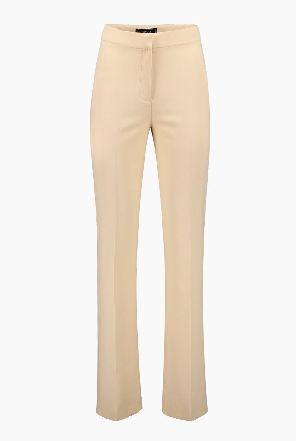 Pantalon recto sastreado en color beige