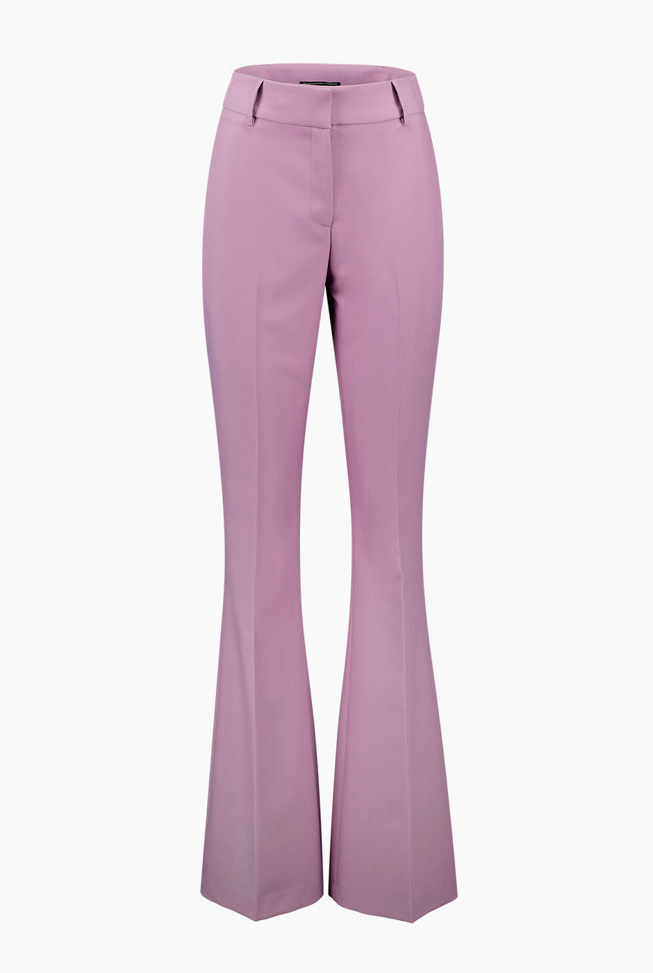 Pantalon acampanado liso en color lila