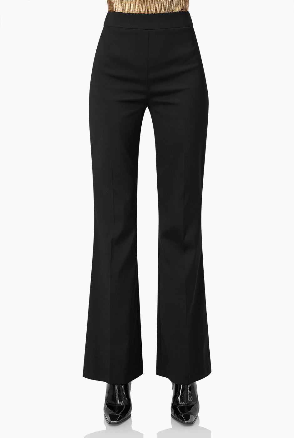 Pantalon liso en tono negro