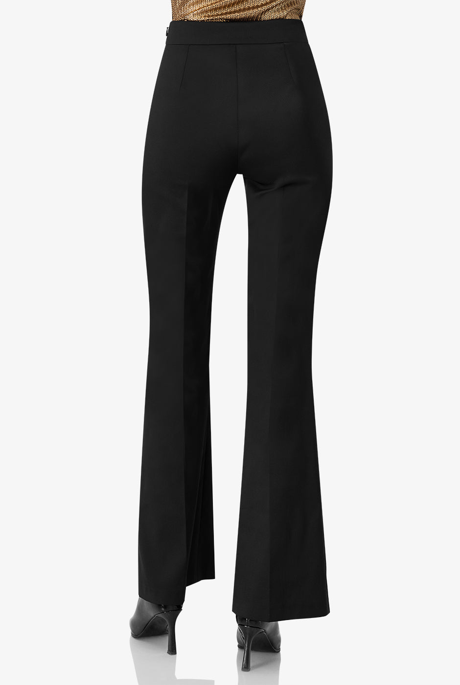 Pantalon liso en tono negro