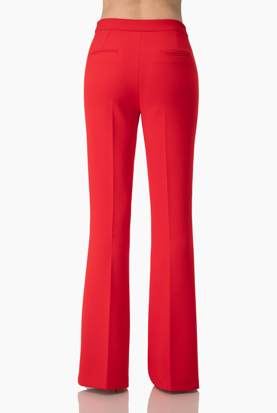 Pantalon campana color rojo