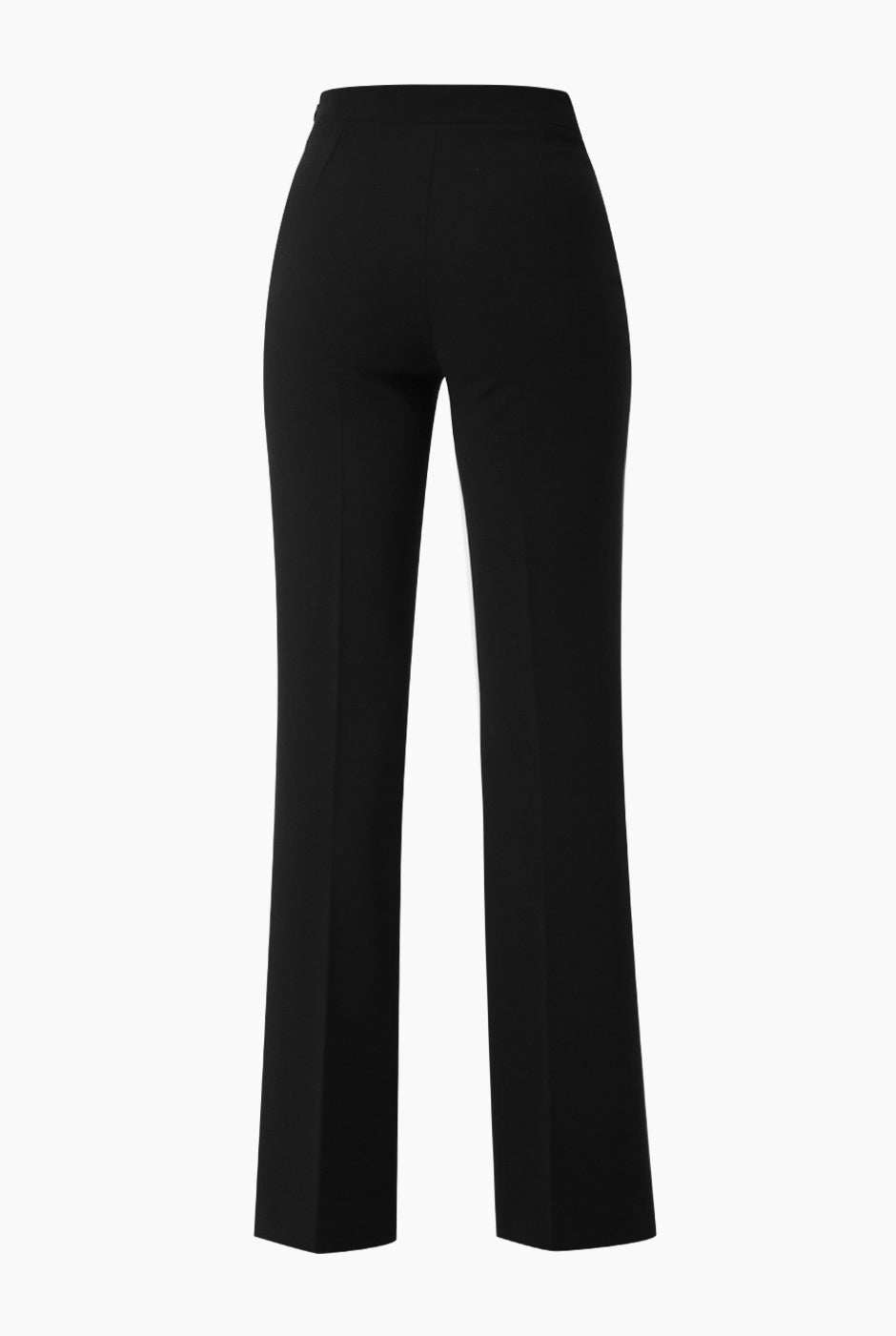 Pantalon recto negro con cierre