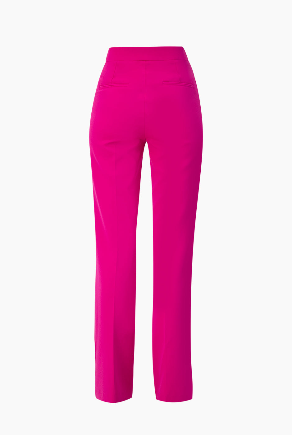 Pantalon recto liso fucsia