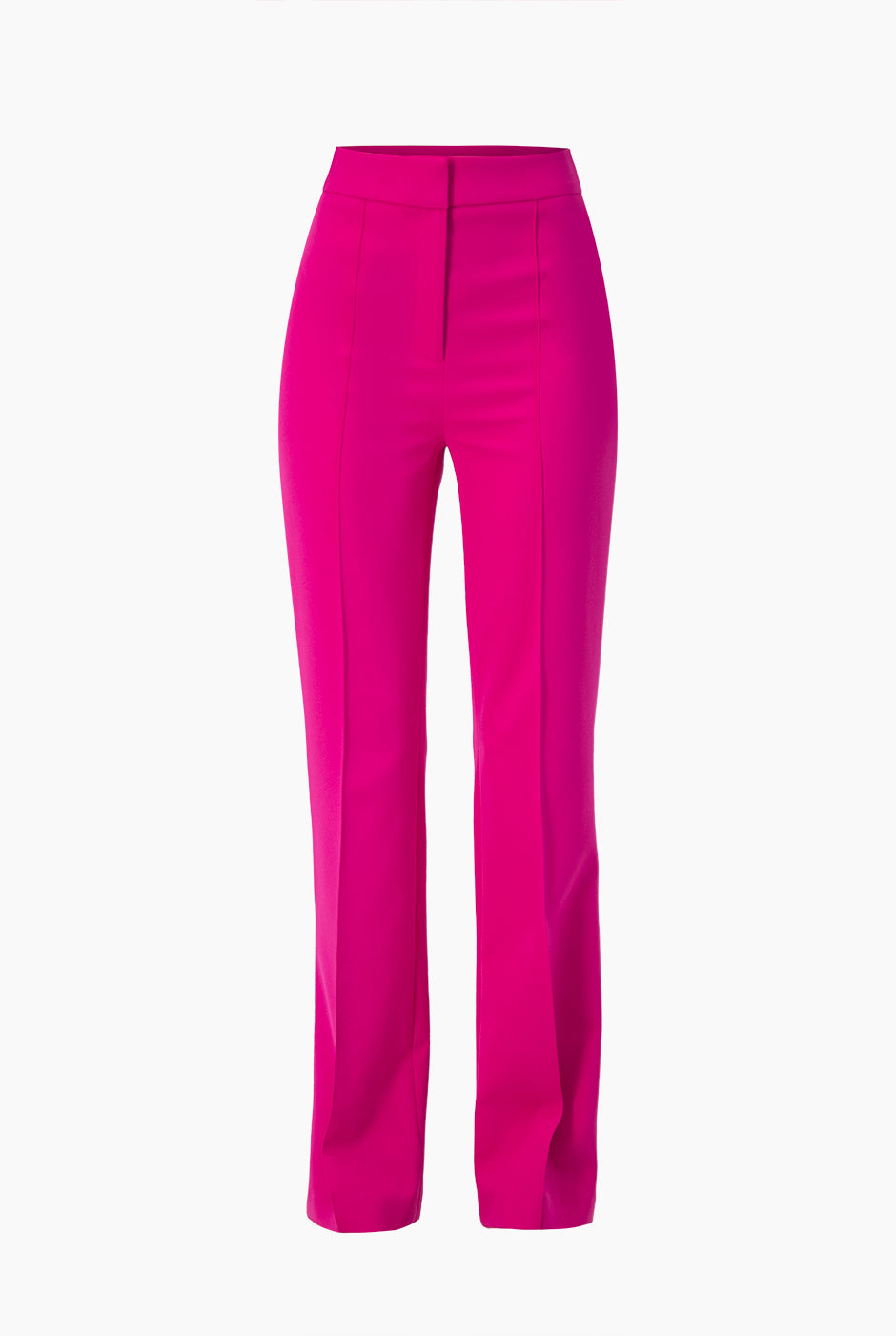 Pantalon recto liso fucsia