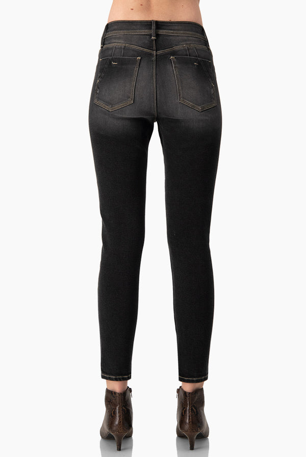 Jeans skinny con pinzas