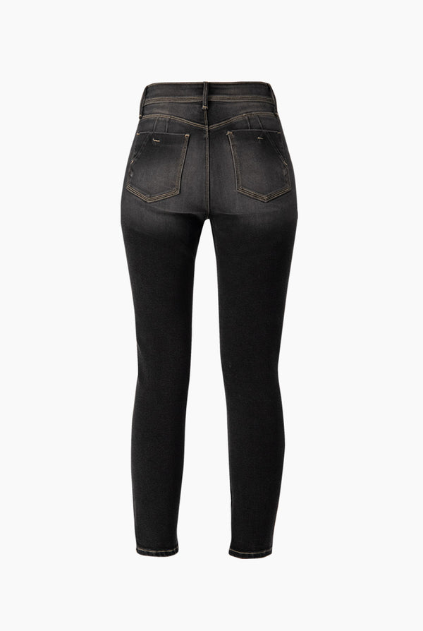 Jeans skinny con pinzas