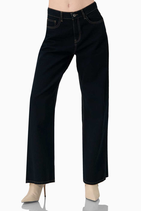 Jeans de mezclilla amplio