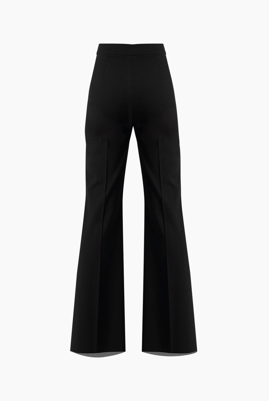 Pantalón negro recto sastreado de lana