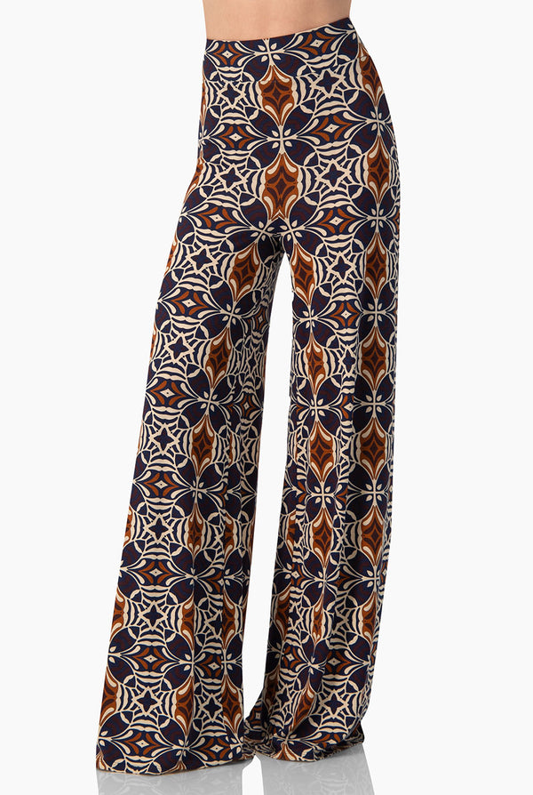 Pantalon pierna ancha estampado