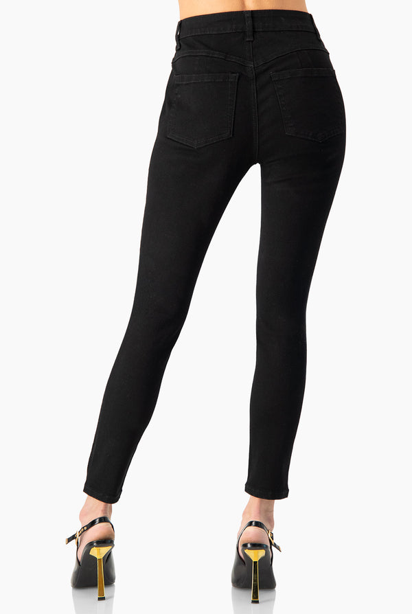 Jeans skinny color negro