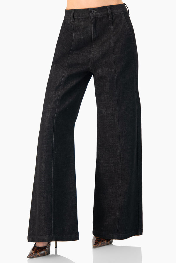 Jeans amplio de tiro alto