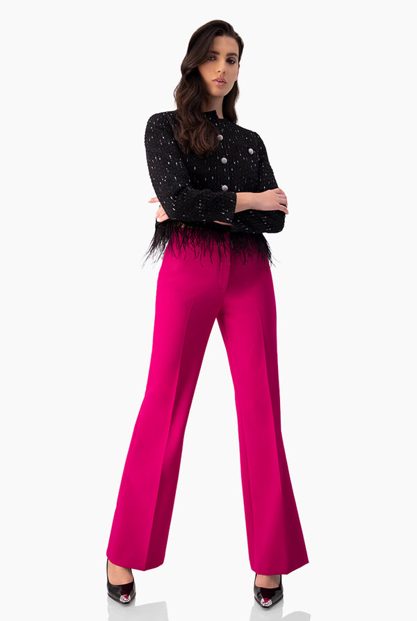 Pantalon fucsia recto