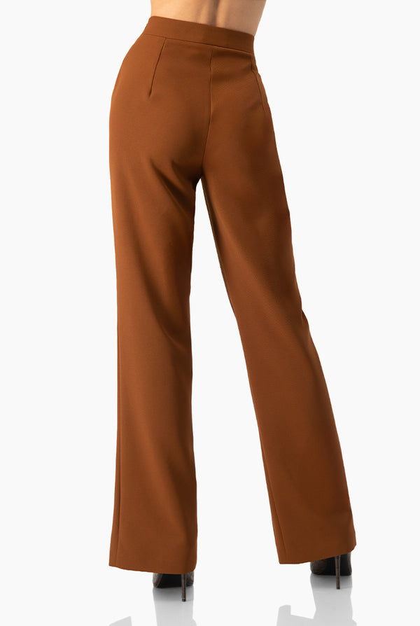 Pantalon liso con aberturas