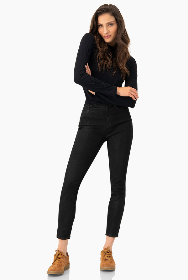 Jeans skinny en tono negro